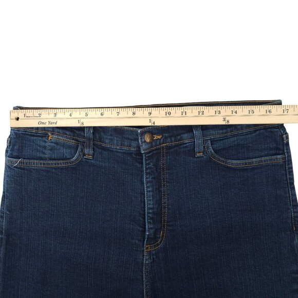 NYD Jeans Flare Leg Jeans Womens Size 18 High Rise Dark Wash Stretch Denim - Picture 3 of 15